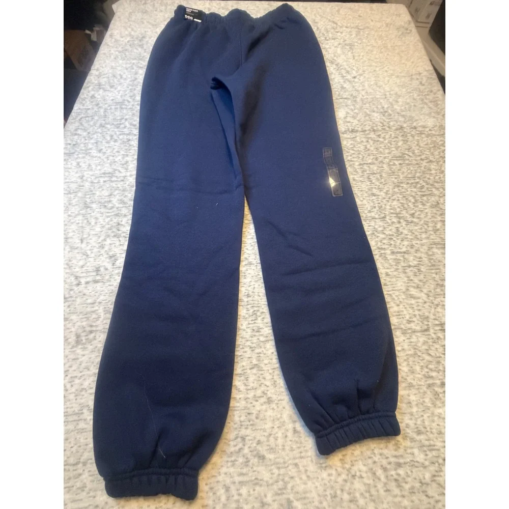 DSG Mens Classic Fleece Cinch Pant University‎ Navy Size S NWT